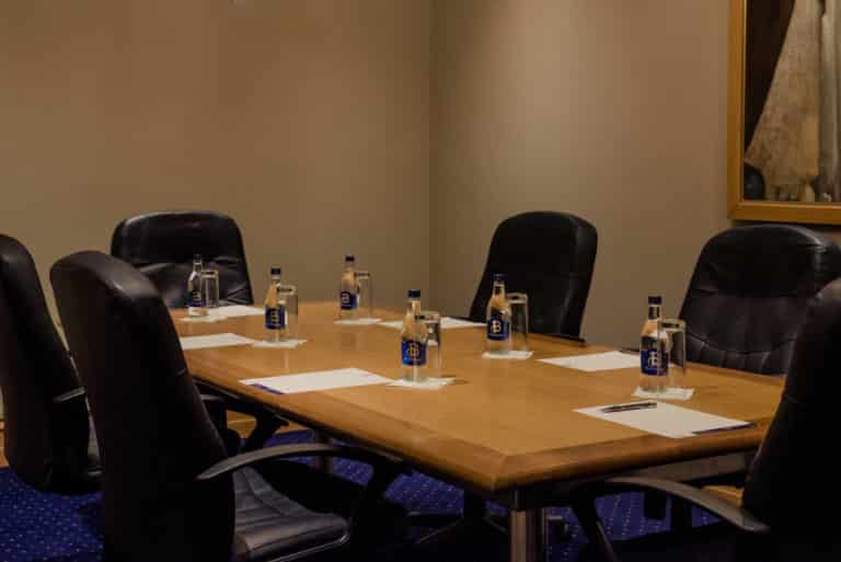 Meeting room set up in Rochestown Lodge Hotel Dun Laoghaire