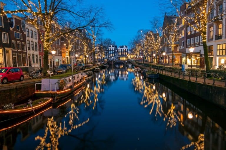 Christmas season in Amsterdam